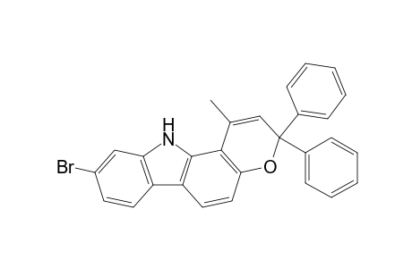 9-Bromo-3,11-dihydro-1-methyl-3,3-diphenylpyrano[3,2-a]carbazole