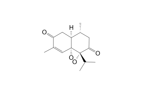 (+)-(5S*,6R*,9R*,10S*)-5,6-DIHYDROXY-CADINAN-3-ENE-2,7-DIONE