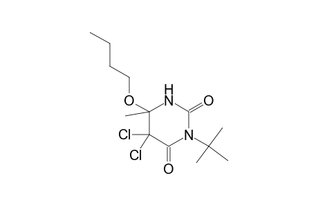 6-Butoxy-3-tert-butyl-5,5-dichloro-6-methyldihydro-2,4(1H,3H)-pyrimidinedione