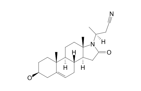 (20S)-3-BETA-HYDROXY-16-OXO-24-NOR-17-AZACHOL-5-EN-23-OIC-ACID-NITRILE