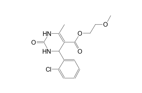 2-methoxyethyl 4-(2-chlorophenyl)-6-methyl-2-oxo-1,2,3,4-tetrahydro-5-pyrimidinecarboxylate