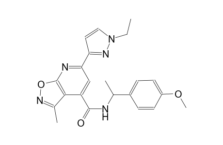 isoxazolo[5,4-b]pyridine-4-carboxamide, 6-(1-ethyl-1H-pyrazol-3-yl)-N-[1-(4-methoxyphenyl)ethyl]-3-methyl-