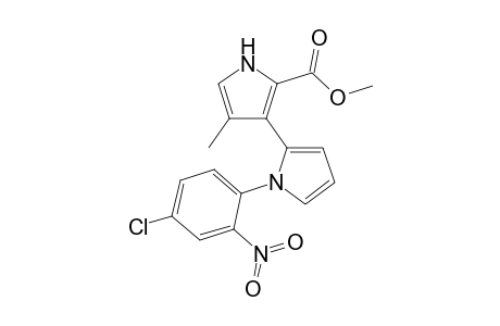 Methyl 4-methyl-3-[N-(4''-chloro-2""-nitrophenyl)pyrrol-2'-yl]-1H-pyrrole-2-carboxylate