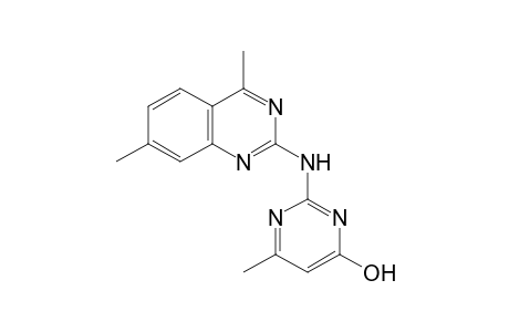 2-(4,7-Dimethyl-quinazolin-2-ylamino)-6-methyl-pyrimidin-4-ol