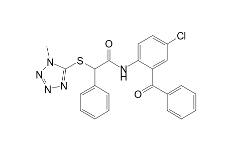 N-(2-benzoyl-4-chloro-phenyl)-2-(1-methyltetrazol-5-yl)sulfanyl-2-phenyl-acetamide