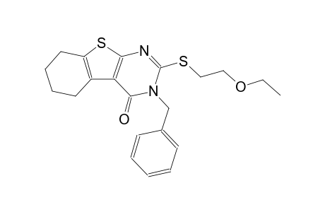 3-benzyl-2-[(2-ethoxyethyl)sulfanyl]-5,6,7,8-tetrahydro[1]benzothieno[2,3-d]pyrimidin-4(3H)-one