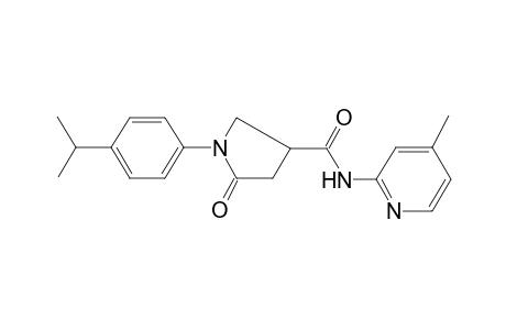 1-(4-Isopropyl-phenyl)-5-oxo-pyrrolidine-3-carboxylic acid (4-methyl-pyridin-2-yl)-amide