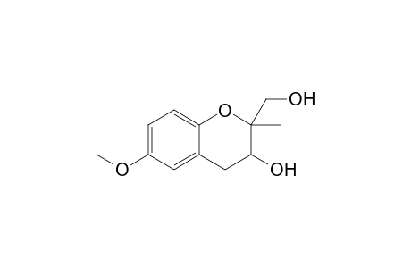 3-HYDROXY-6-METHOXY-2-METHYL-3,4-DIHYDRO-2H-1-BENZOPYRANE-2-METHANOL