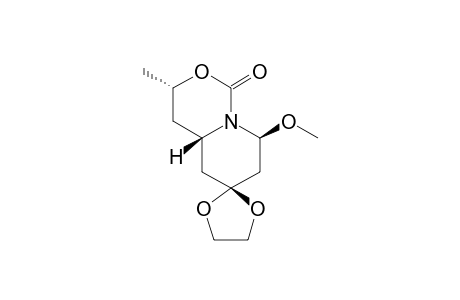 6-(Ethylenedioxy)-8-methoxy-3-methyl-perhydropyrido[1,2-c]-(1,3)-oxazin-1-one