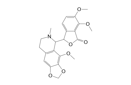 1(3H)-Isobenzofuranone, 6,7-dimethoxy-3-(5,6,7,8-tetrahydro-4-methoxy-6-methyl-1,3-dioxolo[4,5-g]isoquinolin-5-yl)-, [S-(R*,S*)]-