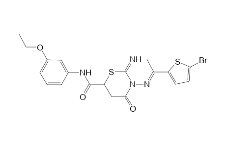 2H-1,3-thiazine-6-carboxamide, 3-[[(E)-1-(5-bromo-2-thienyl)ethylidene]amino]-N-(3-ethoxyphenyl)tetrahydro-2-imino-4-oxo-