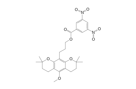 2H,6H-Benzo[1,2-b:5,4-b']dipyran-10-propanol, 3,4,7,8-tetrahydro-5-methoxy-2,2,8,8-tetramethyl-, 3,5-dinitrobenzoate