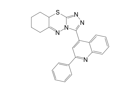 3-(2-phenylquinolin-4-yl)-7,8,9,9a-tetrahydro-6H-benzo[e][1,2,4]triazolo[3,4-b][1,3,4]thiadiazine