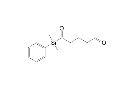 5-[Dimethyl(phenyl)silyl]-5-keto-valeraldehyde