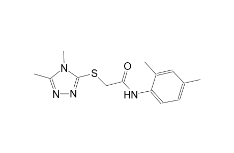 N-(2,4-dimethylphenyl)-2-[(4,5-dimethyl-4H-1,2,4-triazol-3-yl)sulfanyl]acetamide