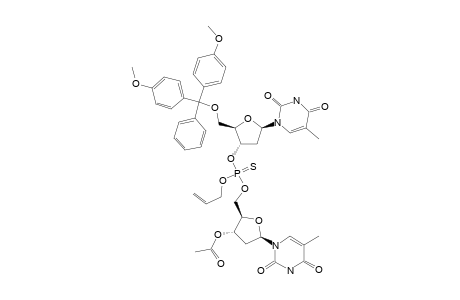 3'-o-(Acetyl)-thymidin-5'-yl-allyl-(S(p))-5'-o-(para,para'-dimethoxytrityl)-thymidin-3'-yl-phosphorothioate