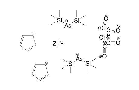 Chromous di(bis(trimethylsilyl)arsanide) bis(cyclopenta-2,4-dien-1-ide) zirconium(II) tetracarbonyl