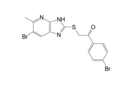 2-[(6-bromo-5-methyl-3H-imidazo[4,5-b]pyridin-2-yl)sulfanyl]-1-(4-bromophenyl)ethanone