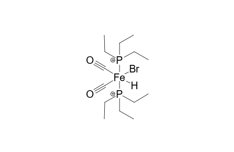 Dicarbonylbis[(triethyl)phospho]bromideiron complex