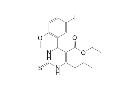 ethyl 4-(5-iodo-2-methoxyphenyl)-6-propyl-2-thioxo-1,2,3,4-tetrahydro-5-pyrimidinecarboxylate