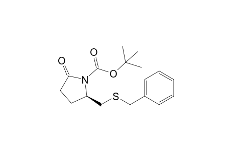 (2R)-2-[(benzylthio)methyl]-5-keto-pyrrolidine-1-carboxylic acid tert-butyl ester