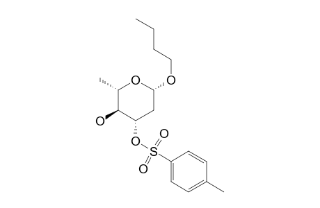 N-Butyl 2,6-dideoxy.-3-o-(p-toluenesufonyl)-.beta.,dl-arabino-hexopyranoside