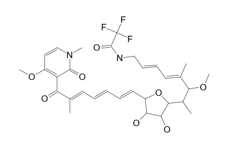 Acetamide, N-[7-[5-[7-(1,2-dihydro-4-methoxy-1-methyl-2-oxo-3-pyridinyl)-6-methy l-7-oxo-1,3,5-heptatrienyl]tetrahydro-3,4-dihydroxy-2-furanyl]-6-methoxy-5-methyl-2,4-octadienyl]-2,2,2-trifluoro-