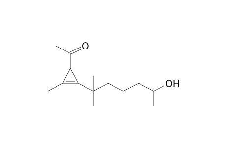 Ethanone, 1-[2-(5-hydroxy-1,1-dimethylhexyl)-3-methyl-2-cyclopropen-1-yl]-