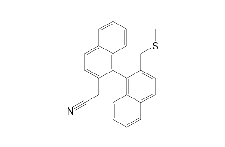 2-[1-[2-(methylsulfanylmethyl)-1-naphthyl]-2-naphthyl]acetonitrile