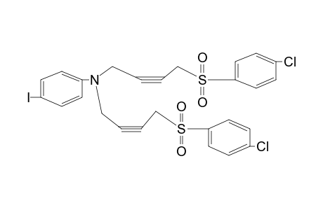 N,N-bis{4-[(p-chlorophenyl)sulfonyl]-2-butynyl}-p-iodoaniline