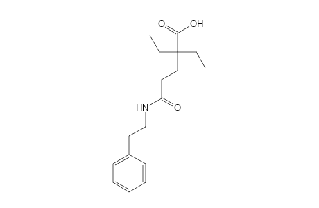2,2-diethyl-N-phenethylglutaramic acid