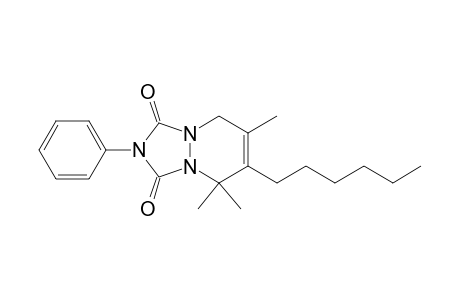 1H-[1,2,4]Triazolo[1,2-a]pyridazine-1,3(2H)-dione, 6-hexyl-5,8-dihydro-5,5,7-trimethyl-2-phenyl-