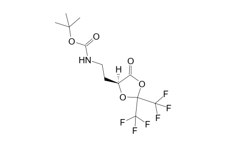 (5S)-5-[2-(TERT.-BUTYLOXYCARBONYLAMINO)-ETHYL]-2,2-BIS-(TRIFLUOROMETHYL)-1,3-DIOXOLAN-4-ONE