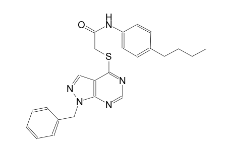 2-[(1-benzyl-1H-pyrazolo[3,4-d]pyrimidin-4-yl)sulfanyl]-N-(4-butylphenyl)acetamide