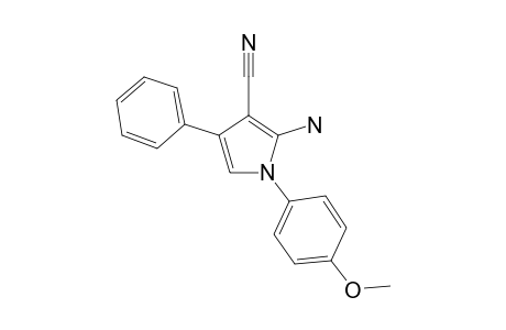 2-Amino-1-(4-methoxyphenyl)-4-phenyl-1H-pyrrole-3-carbonitrile