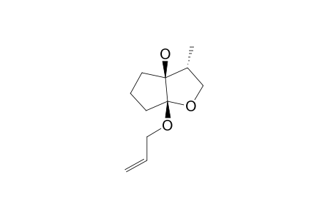 (1R*,2S*,5R*)-2-Methyl-4-oxa-5-(2-propenyloxy)bicyclo[3.3.0]octan-1-ol