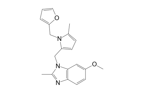 6-Methoxy-2-methyl-1-{[1-furfuryl-1H-5-methylpyrrol-2-yl]methyl}-1H-benzimidazole