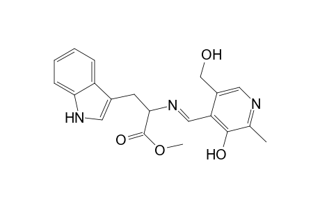 DL-Tryptophan, N-[[3-hydroxy-5-(hydroxymethyl)-2-methyl-4-pyridinyl]methylene]-, methyl ester, (E)-