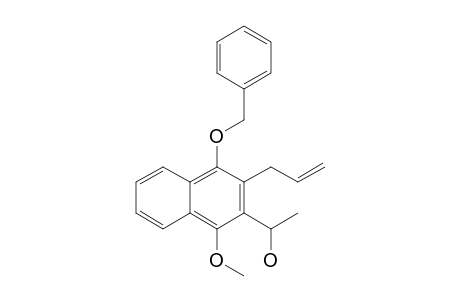 1-(1-Methoxy-4-phenylmethoxy-3-prop-2-enyl-2-naphthalenyl)ethanol