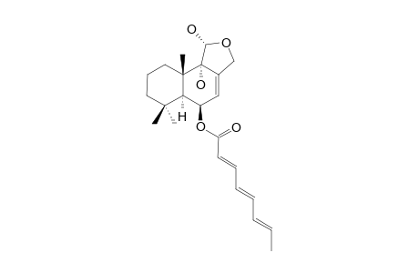 (2'E,4'E,6'E)-6-(1'-CARBOXYOCTA-2',4',6'-TRIENE)-11,12-EPOXY-9,11-DIHYDROXYDRIM-7-ENE