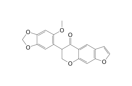 6,7-dihydro-6-(6-methoxy-1,3-benzodioxol-5-yl)-5H-furo[3,2-g][1]benzopyran-5-one