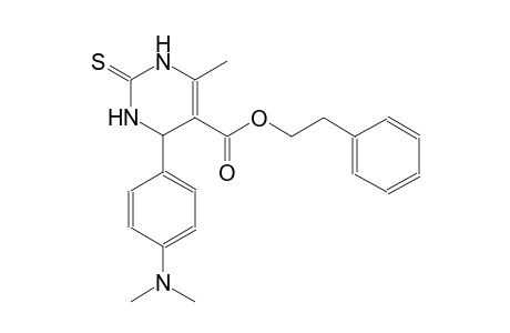 2-phenylethyl 4-[4-(dimethylamino)phenyl]-6-methyl-2-thioxo-1,2,3,4-tetrahydro-5-pyrimidinecarboxylate