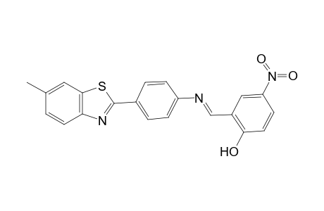 2-((E)-([4-(6-Methyl-1,3-benzothiazol-2-yl)phenyl]imino)methyl)-4-nitrophenol