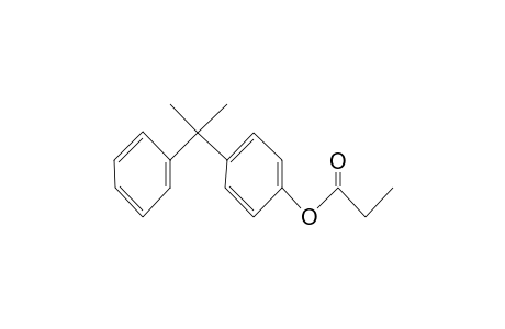 Phenol, 4-(1-methyl-1-phenylethyl)-, propanoate