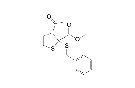 2-(Benzylthio)-3-acetyl-2-[methoxycarbonyl)-tetrahydrothiophene