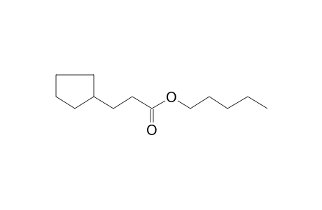 3-Cyclopentylpropionic acid, pentyl ester