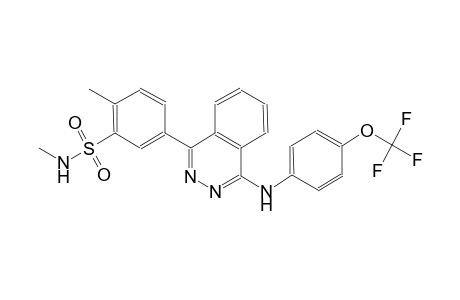 N,2-dimethyl-5-[4-[4-(trifluoromethoxy)anilino]-1-phthalazinyl]benzenesulfonamide