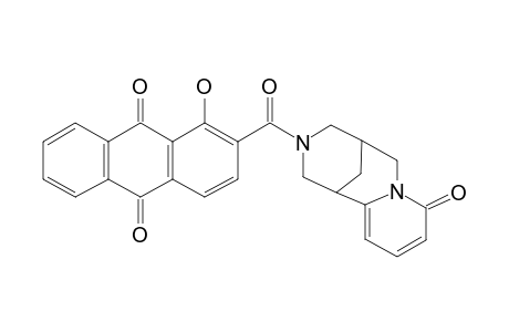 9,10-Anthracenedione, 1-hydroxy-2-[(4-oxo-3,11-diazatricyclo[7.3.1.0(3,8)]trideca-5,7-dien-11-yl)carbonyl]-