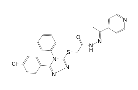 acetic acid, [[5-(4-chlorophenyl)-4-phenyl-4H-1,2,4-triazol-3-yl]thio]-, 2-[(E)-1-(4-pyridinyl)ethylidene]hydrazide