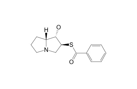 Benzenecarbothioic acid, S-(hexahydro-1-hydroxy-1H-pyrrolizin-2-yl) ester, (1.alpha.,2.beta.,7a.beta.)-(.+-.)-